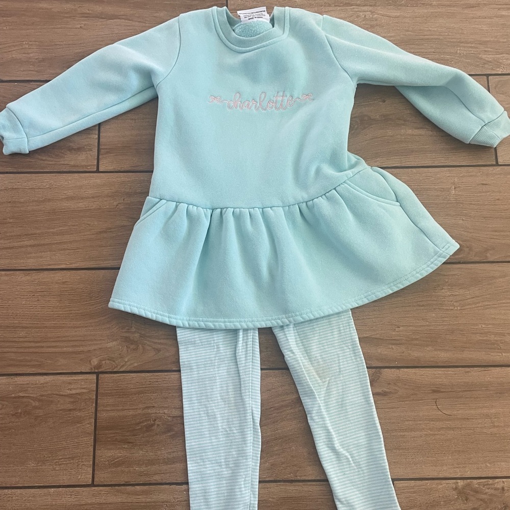 Charlotte monogram sweatshirt dress set